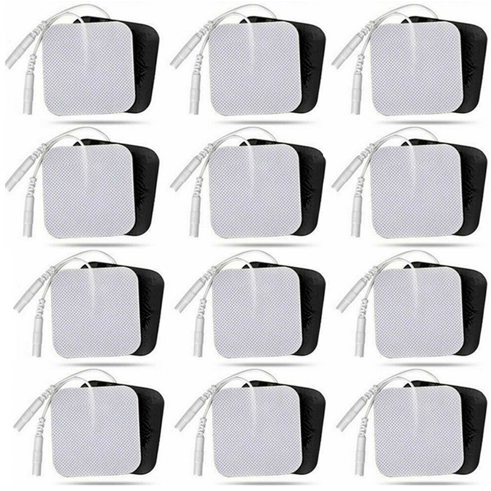 100P/50P 4x4cm Muscle Stimulator Electrode Pads Non-woven Fabric Self Adhesive Replacement Pads for Tens Digital Machine