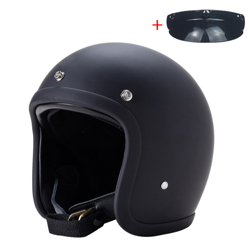 Retro 500TX Open Face Motorcycle Helmet Genuine Vintage Scooter Riding 3/4 Jet Casco DOT Approved Moto Capacete BLD