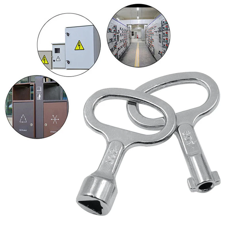 Triangle/Socket Electric Cabinets Box Switch Power Panel Keys Metro Trains Elevator Door Key Universal Key Multifunction Wrench